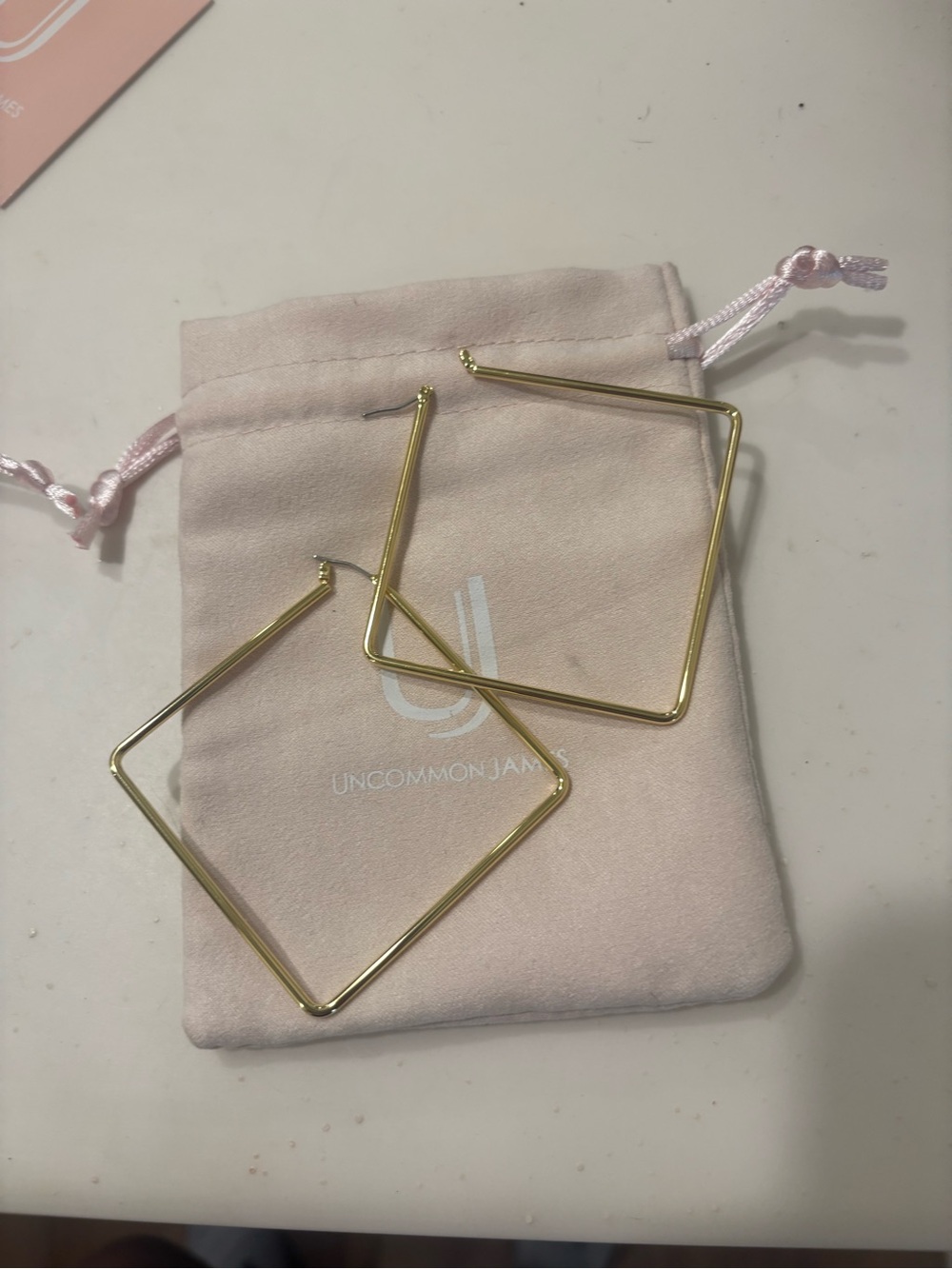 Uncommon James Gold Square Hoop Earrings